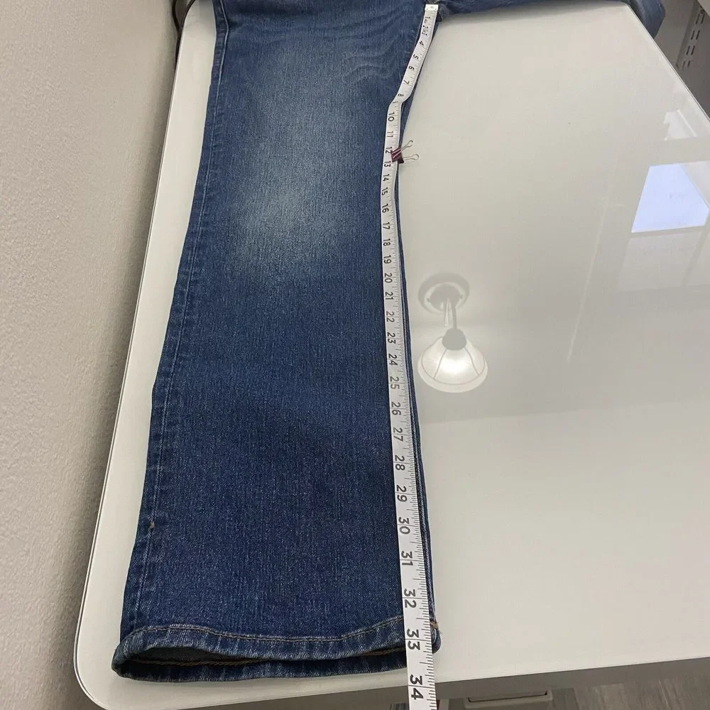 True Religion Jeans Men Size 32x33 Ricky Flap SN Relaxed Straight Blue Denim NWT